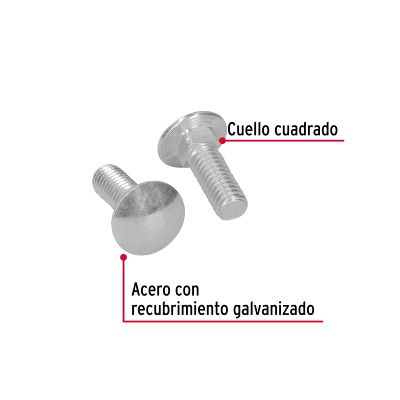 Bolsa con 50 tornillos 7/16' x 1-1/4' tipo coche - TORC-7/16X1-1/4 / 44738 Bolsa con 50 tornillos 7/16' x 1-1/4' tipo coche - TORC-7/16X1-1/4 / 44738