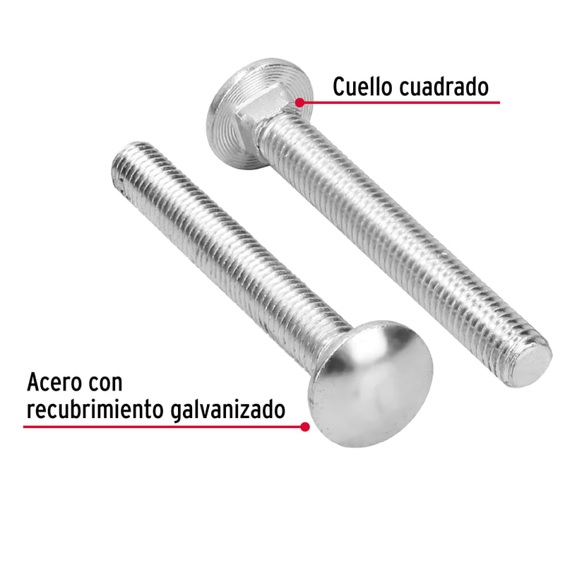 Bolsa con 20 tornillos 7/16' x 3-1/2' tipo coche - TORC-7/16X3-1/2 / 44743 Bolsa con 20 tornillos 7/16' x 3-1/2' tipo coche - TORC-7/16X3-1/2 / 44743