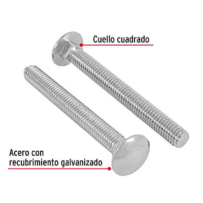 Bolsa con 20 tornillos 7/16' x 4' tipo coche - TORC-7/16X4 / 44744