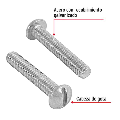 Bolsa con 80 tornillos 1/4 'x 1-1/2' tipo estufa - TORE-1/4X1-1/2 / 44628
