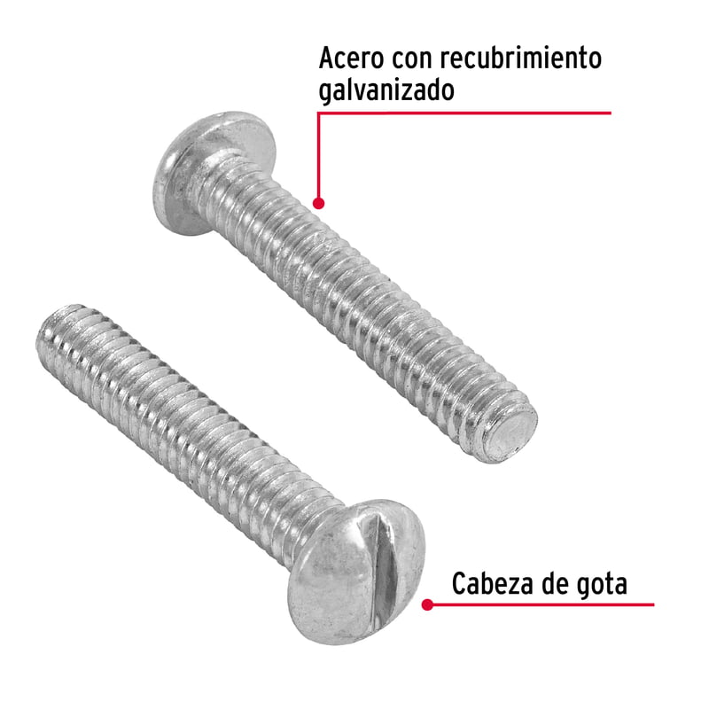 Bolsa con 80 tornillos 1/4 'x 1-1/2' tipo estufa - TORE-1/4X1-1/2 / 44628 Bolsa con 80 tornillos 1/4 'x 1-1/2' tipo estufa - TORE-1/4X1-1/2 / 44628