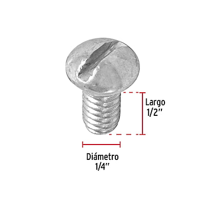 Bolsa con 150 tornillos 1/4 'x 1/2' tipo estufa - TORE-1/4X1/2 / 44623