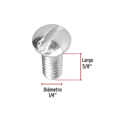 Bolsa con 150 tornillos 1/4 'x 5/8' tipo estufa - TORE-1/4X5/8 / 44624