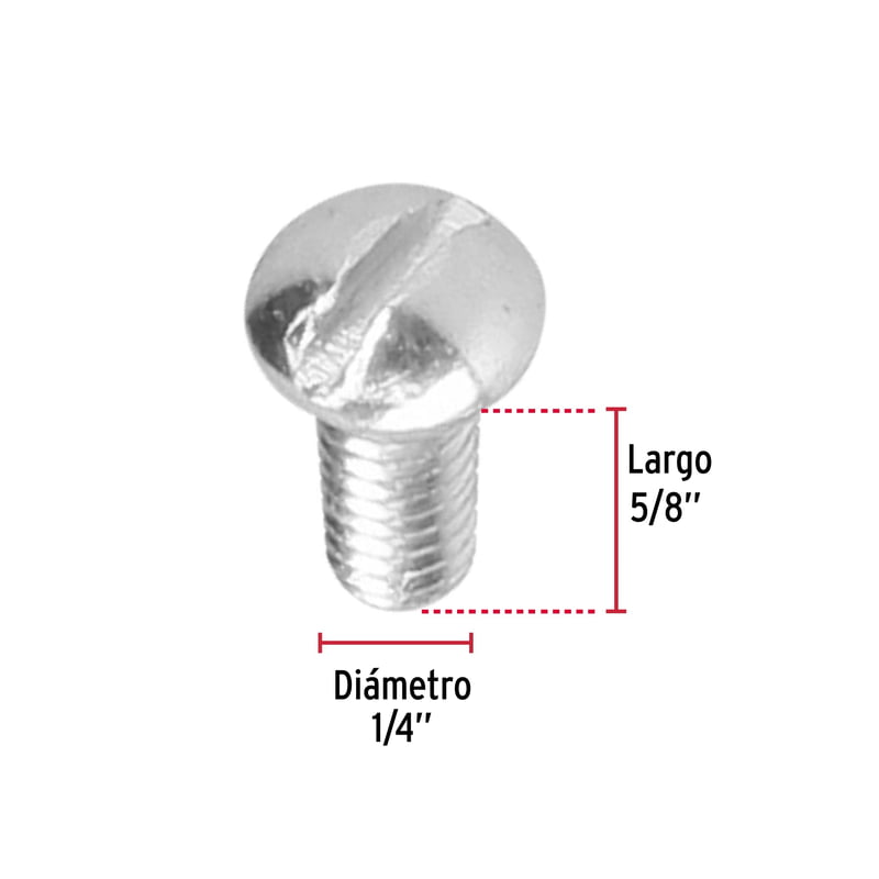 Bolsa con 150 tornillos 1/4 'x 5/8' tipo estufa - TORE-1/4X5/8 / 44624 Bolsa con 150 tornillos 1/4 'x 5/8' tipo estufa - TORE-1/4X5/8 / 44624