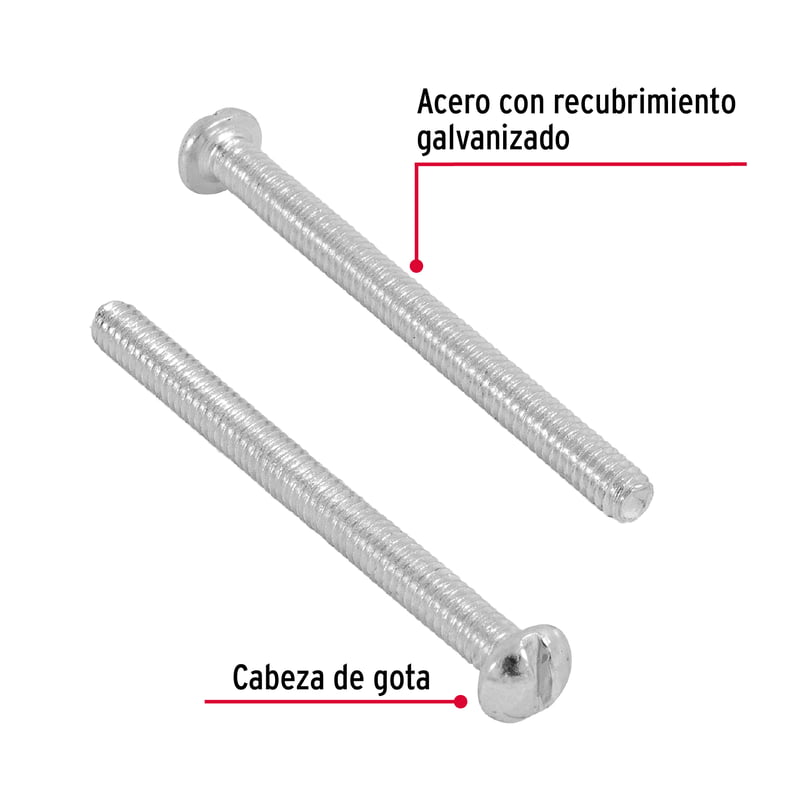 Bolsa con 300 tornillos 1/8' x 1-1/2' tipo estufa - TORE-1/8X1-1/2 / 44604 Bolsa con 300 tornillos 1/8' x 1-1/2' tipo estufa - TORE-1/8X1-1/2 / 44604