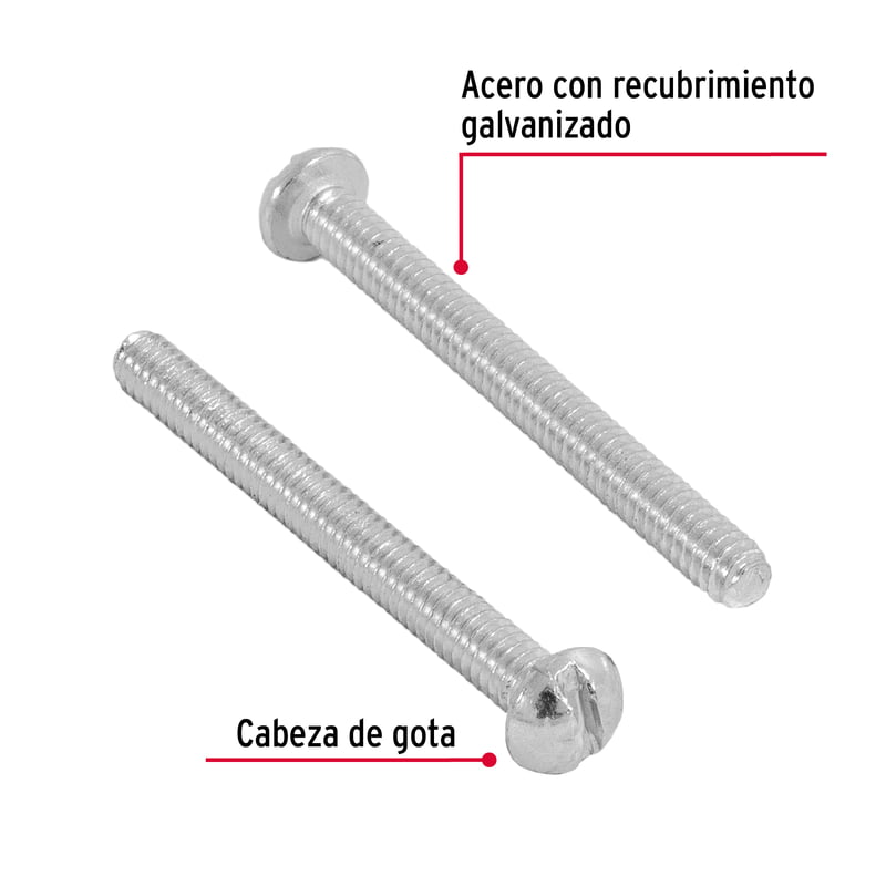 Bolsa con 350 tornillos 1/8' x 1-1/4' tipo estufa - TORE-1/8X1-1/4 / 44603 Bolsa con 350 tornillos 1/8' x 1-1/4' tipo estufa - TORE-1/8X1-1/4 / 44603
