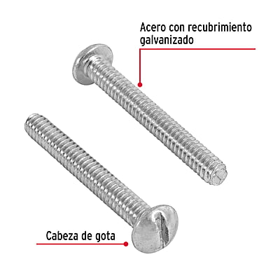 Bolsa con 150 tornillos 3/16' x 1-1/2' tipo estufa - TORE-3/16X1-1/2 / 44619
