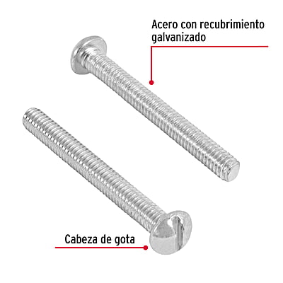 Bolsa con 200 tornillos 5/32' x 1-1/2' tipo estufa - TORE-5/32X1-1/2 / 44611
