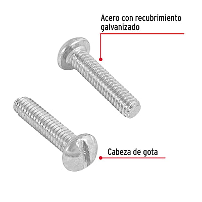 Bolsa con 350 tornillos 5/32' x 3/4' tipo estufa - TORE-5/32X3/4 / 44608