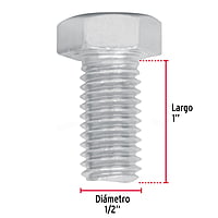 Bolsa con 40 tornillos 1/2' x 1' tipo máquina - TORM-1/2X1 / 44591 Bolsa con 40 tornillos 1/2' x 1' tipo máquina - TORM-1/2X1 / 44591