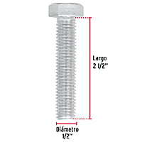 Bolsa con 20 tornillos 1/2' x 2-1/2' tipo máquina - TORM-1/2X2-1/2 / 44595 Bolsa con 20 tornillos 1/2' x 2-1/2' tipo máquina - TORM-1/2X2-1/2 / 44595
