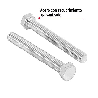 Bolsa con 15 tornillos 1/2' x 4' tipo máquina - TORM-1/2X4 / 44598