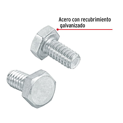 Bolsa con 150 tornillos 1/4' x 1/2' tipo máquina - TORM-1/4X1/2 / 44556
