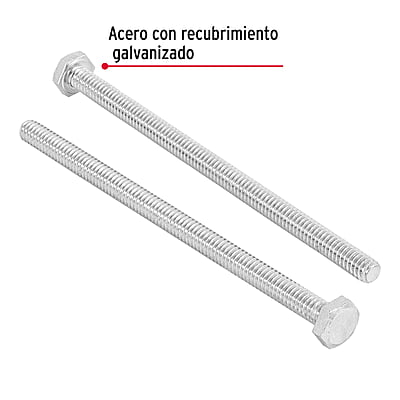 Bolsa con 25 tornillos 1/4' x 4-1/2' tipo máquina - TORM-1/4X4-1/2 / 44634