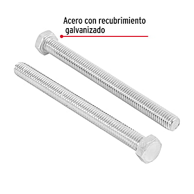 Bolsa con 15 tornillos 3/8' x 5' tipo máquina - TORM-3/8X5 / 44652