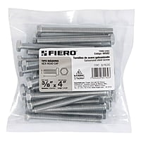 Bolsa con 30 tornillos 3/8' x 4' tipo máquina - TORM-3/8X4 / 44582 Bolsa con 30 tornillos 3/8' x 4' tipo máquina - TORM-3/8X4 / 44582
