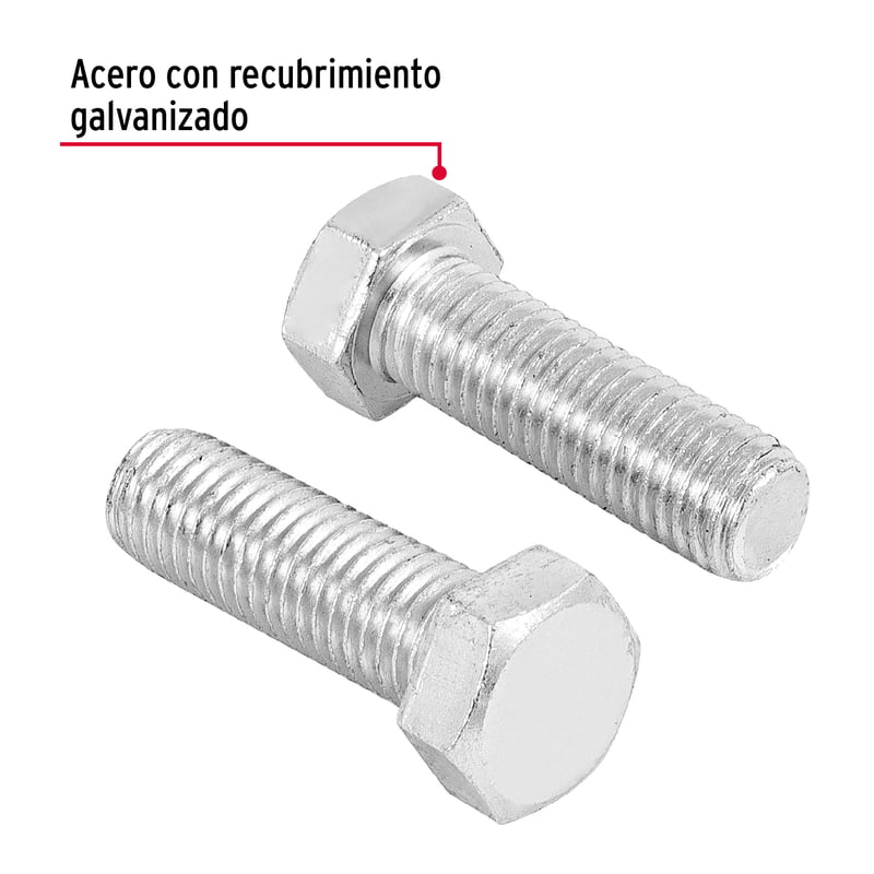 Bolsa con 10 tornillos 5/8' x 2' tipo máquina - TORM-5/8X2 / 44669 Bolsa con 10 tornillos 5/8' x 2' tipo máquina - TORM-5/8X2 / 44669