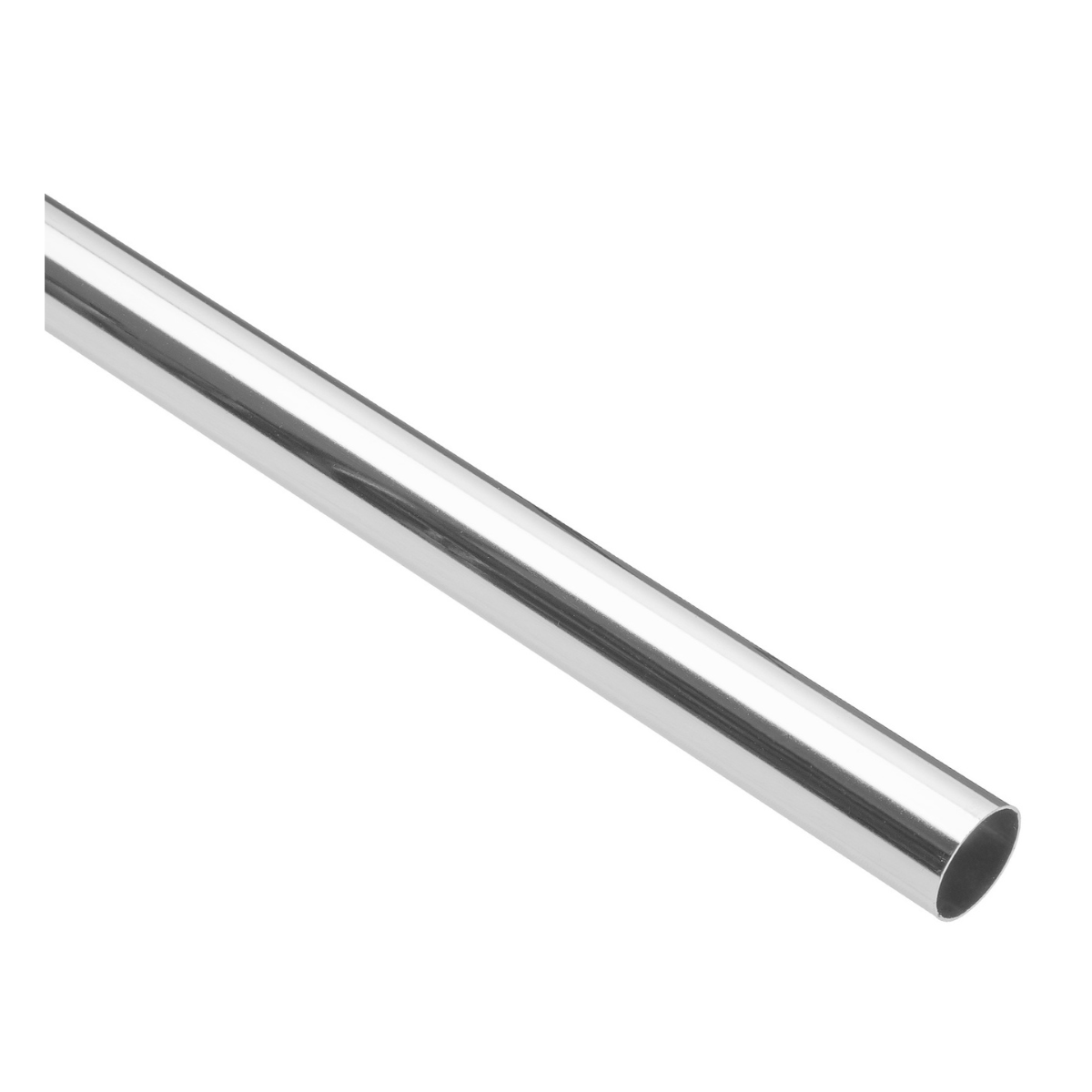 Tubo redondo para clóset, 2.4 m, acero cromado, HERMEX - TR-524 / 45892