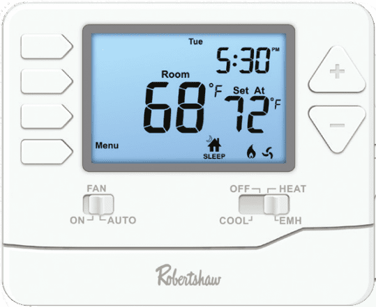 Termostato Programable, 7 dias, 5-1-1, NP, Ajuste EmH, 2H/1C - RS9210