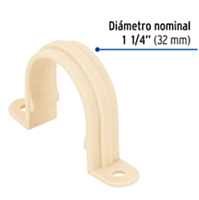 Abrazadera tipo 'U' CPVC 1-1/4' - CPVC-404 / 48961