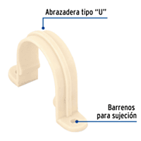 Abrazadera tipo 'U' CPVC 1' - CPVC-403 / 48919