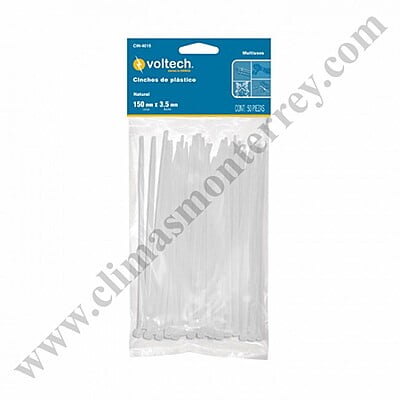 Bolsa con 25 cinchos plásticos 50 lb, 500x4.5 mm, naturales - CIN-5050 / 44311