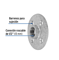 Brida, acero galvanizado, 1/2' - CG-601 / 48737CG-601