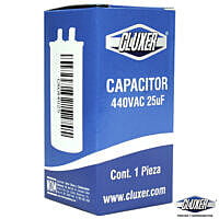 Capacitor De Trabajo, 25Mf, 440Vac +-5%, 50/60Hz / Cluxer - CXC44025