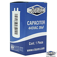 Capacitor De Trabajo, 30Mf, 440Vac +-5%, 50/60Hz / Cluxer - CXC44030