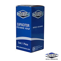 Capacitor De Trabajo, 40/6Mf, 440Vac  -5%, 50/60Hz / Cluxer - CXC440406