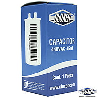 Capacitor De Trabajo, 45Mf, 440Vac +-5%, 50/60Hz / Cluxer - CXC44045