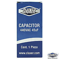 Capacitor De Trabajo, 45Mf, 440Vac +-5%, 50/60Hz / Cluxer - CXC44045