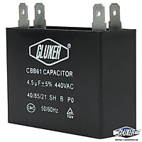 Capacitor De Ventilador, 4.5Mf, 440Vac +-5%, 50/60Hz / Cluxer - CXCP44045 Capacitor De Ventilador, 4.5Mf, 440Vac +-5%, 50/60Hz / Cluxer - CXCP44045