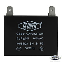 Capacitor De Ventilador, 5Mf, 440Vac -5%, 50/60Hz / Cluxer - CXCP4405 Capacitor De Ventilador, 5Mf, 440Vac -5%, 50/60Hz / Cluxer - CXCP4405