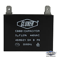 Capacitor De Ventilador, 5Mf, 440Vac -5%, 50/60Hz / Cluxer - CXCP4405