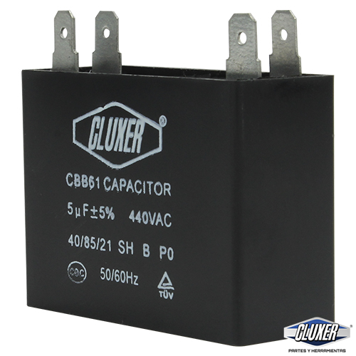 Capacitor De Ventilador, 5Mf, 440Vac -5%, 50/60Hz / Cluxer - CXCP4405