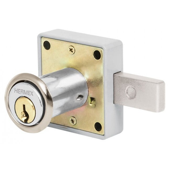Cerradura para mueble, modelo 25, cromo - CM-25C / 43559