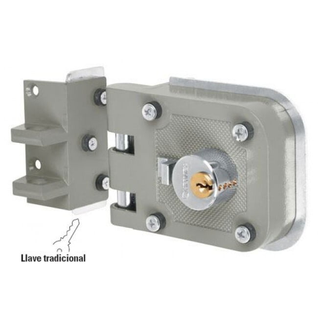 Cerradura sobreponer, puerta corrediza, instala-fácil, izq. - CS-95I / 43489 Cerradura sobreponer, puerta corrediza, instala-fácil, izq. - CS-95I / 43489