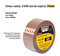 Cinta de empaque canela, 150 m, Pretul - CCA-150P / 20526 Cinta de empaque canela, 150 m, Pretul - CCA-150P / 20526