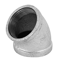 Codo 45°, acero galvanizado, 2' - CG-866 / 48754 Codo 45°, acero galvanizado, 2' - CG-866 / 48754