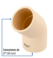 Codo 45° CPVC 2' - CPVC-866 / 48931