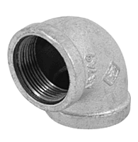 Codo 90°, acero galvanizado, 1-1/4' - CG-504 / 48749 Codo 90°, acero galvanizado, 1-1/4' - CG-504 / 48749