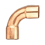 Codo Cobre Radio Largo Bushing 90 Interior 3/4 Exterior 7/8 Cluxer - Cxc-272-0100