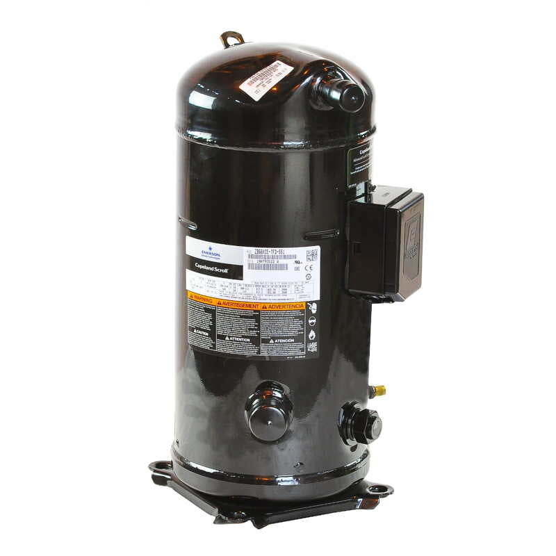 Compresor Copeland Scroll ZB, Media y Baja Temperatura, 460/3/60, HP 9, CFH 1,095 - ZB66KCE-TFD-551