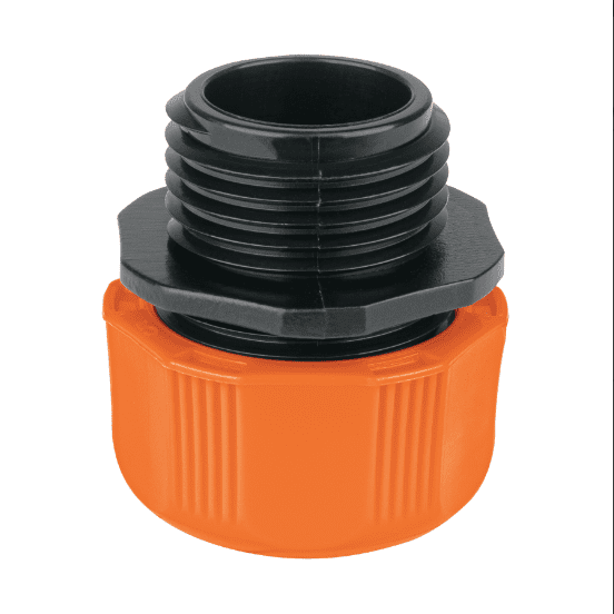 Conector 1/2' macho de ABS con tuerca de ajuste manual 103060 Conector 1/2' macho de ABS con tuerca de ajuste manual 103060