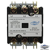 Contactor 3 Polos, 20Amps, Bobina 208-240Vac, 50/60Hz, Cluxer - Cxc3P20A220