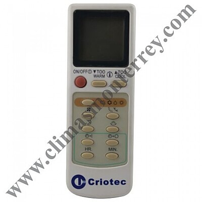 Control Remoto Criotec Para Minisplit 3 Toneladas