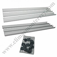 Kit Canaleta Color Blanco,3 Tramos 1.2 Mts, 2 Coples, 1 Entrada Pared, 1 Codo 90, 1 Salida Final LDK92W - 84005 Kit Canaleta Color Blanco,3 Tramos 1.2 Mts, 2 Coples, 1 Entrada Pared, 1 Codo 90, 1 Salida Final LDK92W - 84005
