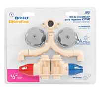 KIT de conexiones y válvulas CPVC para instalación regadera - CPVC-KIT / 46033
