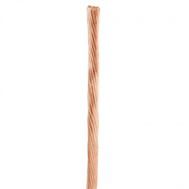 Metro de cable desnudo de cobre calibre 12 AWG, rollo 100 m - CADES-12-100 / 40091 Metro de cable desnudo de cobre calibre 12 AWG, rollo 100 m - CADES-12-100 / 40091